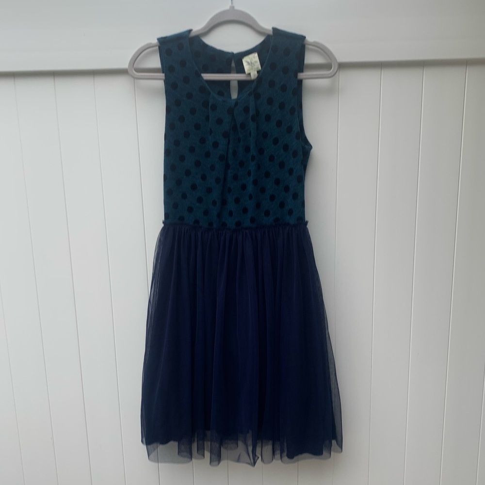 Anthropologie Weston Wear Sasonager Polka Dot & Tulle - Blue Black - Medium - Picture 2 of 9